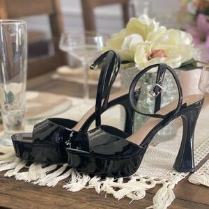 Elegant Black Platform Heels